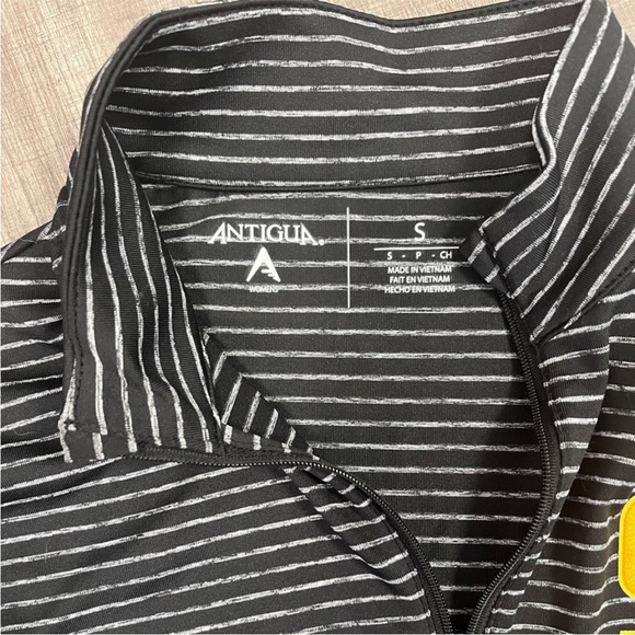 San Diego Padres Antigua Heather Black Half Zip Pullover Size Small - Picture 4 of 6